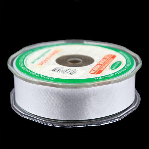 56535 Sullivans 25mm Cut Edge Ribbon - White 45mts