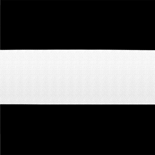 56551 Sullivans 50mm Cut Edge Ribbon - White 45mts