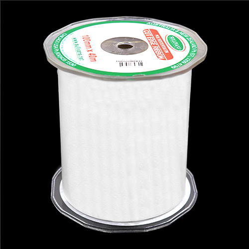 56559 Sullivans 100mm Cut Edge Ribbon - White 40mts
