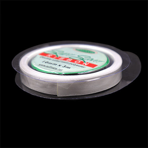 56922 Sullivans Super Saver 10mm Ribbon - White 3mts
