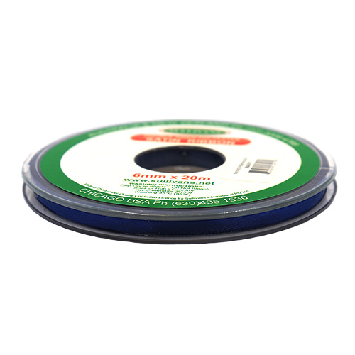 57495 Sullivans 6mm Double Sided Ribbon - Navy 20mts