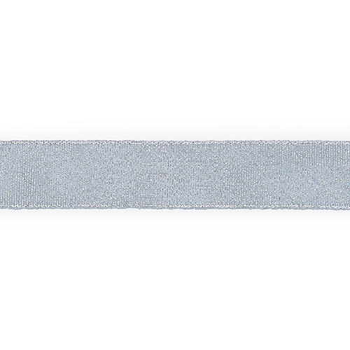 58231 Ribbon 25mm Silver/white Metallic
