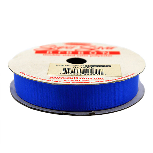 58531 Sullivans 15mm Double Sided Ribbon  - Royal  4mts