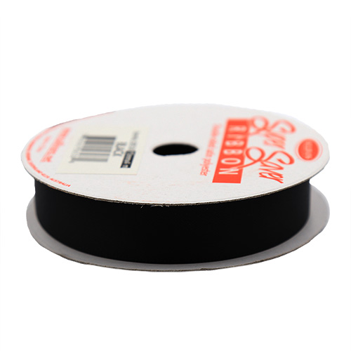 58538 Sullivans 15mm Double Sided Ribbon  - Black 4mts