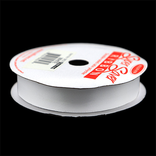 58541 Sullivans 22mm Double Sided Ribbon  - White  3mts