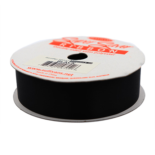 58552 Sullivans 22mm Double Sided Ribbon  - Black