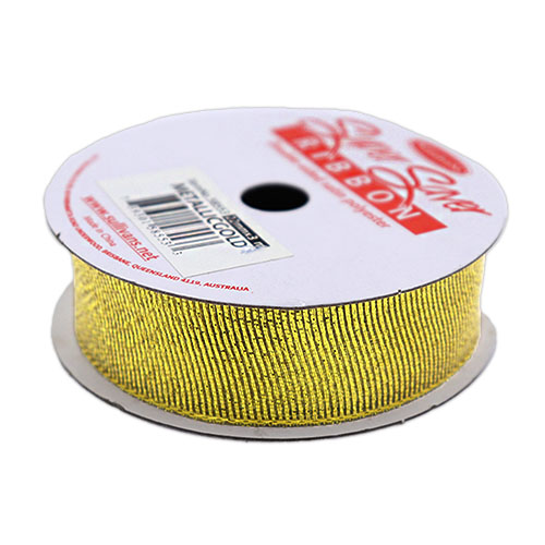 58553 Ribbon Satin 22mm Metallic Gold