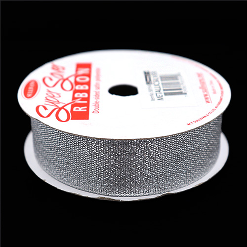 58554 Ribbon Satin 22mm Metallic Silver