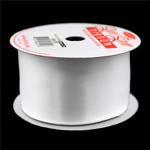 58555 Sullivans 38mm Double Sided Ribbon  - White  2mts