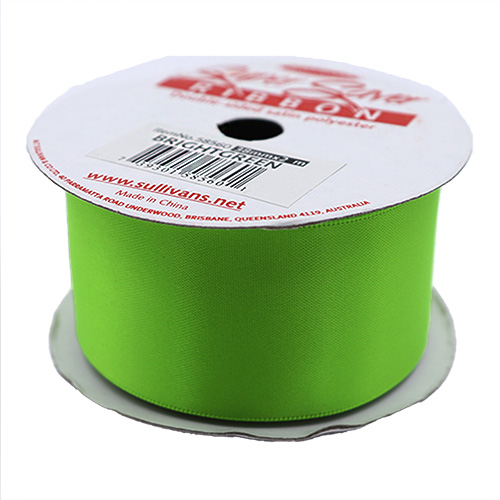 58560 Ribbon Satin 38mm Bright Green