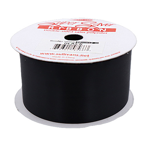 58566 Ribbon Satin 38mm Black