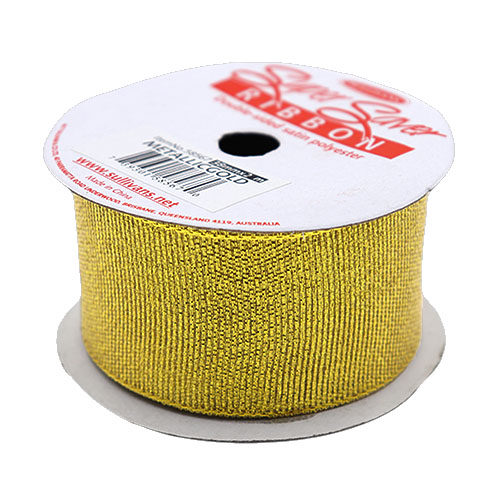 58567 Ribbon Satin 38mm Metallic Gold