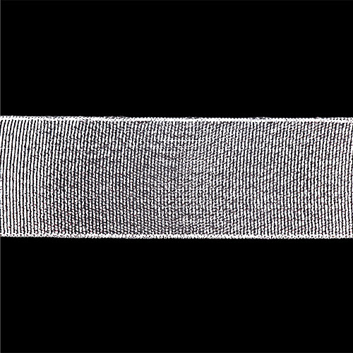 58568 Ribbon Satin 38mm Metallic Silver