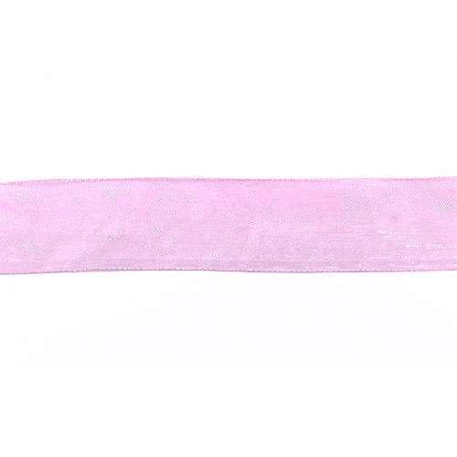58580 Ribbon Organza 22mm Baby Pink