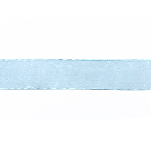 58581 Ribbon Organza 22mm Baby Blue