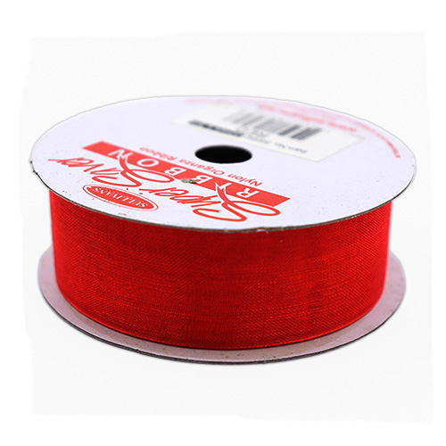 58582 Ribbon Organza 22mm Red