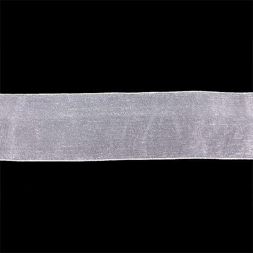 58584 Ribbon Organza 38mm White