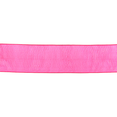 58588 Ribbon Organza 38mm Hot Pink
