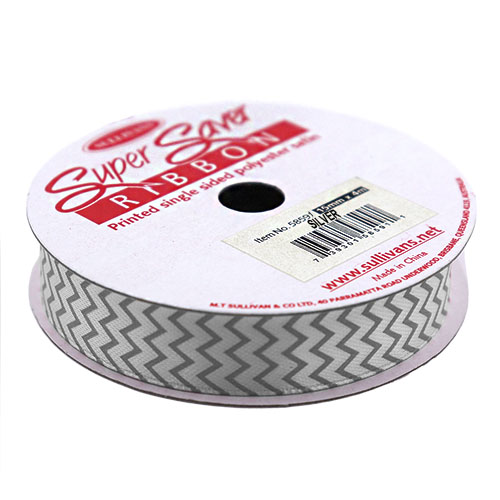 58591 Ribbon Satin 15mm Silver