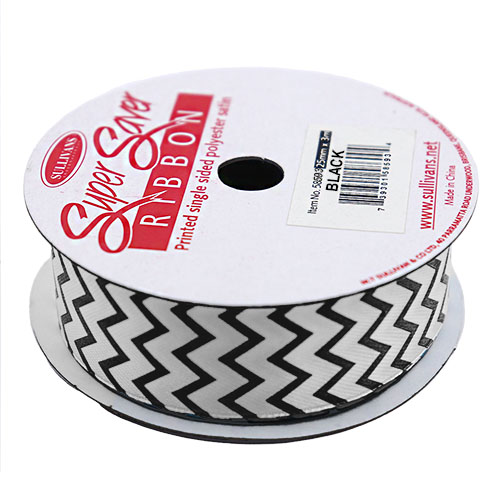 58593 Ribbon Satin 25mm Black