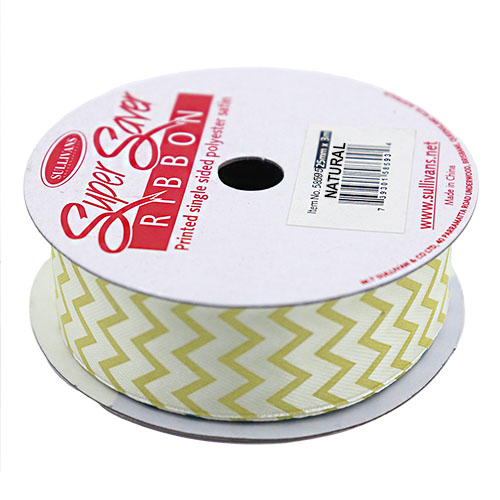 58595 Ribbon Satin 25mm Natural