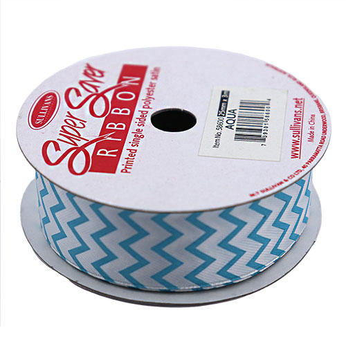 58600 Ribbon Satin 25mm Aqua