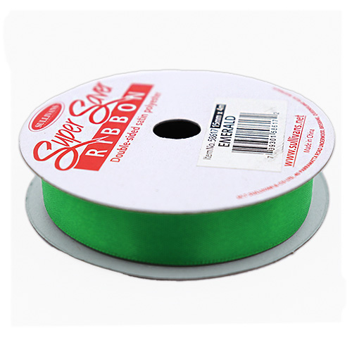 58617 Double Sided Ribbon 15mmx4m Emerald
