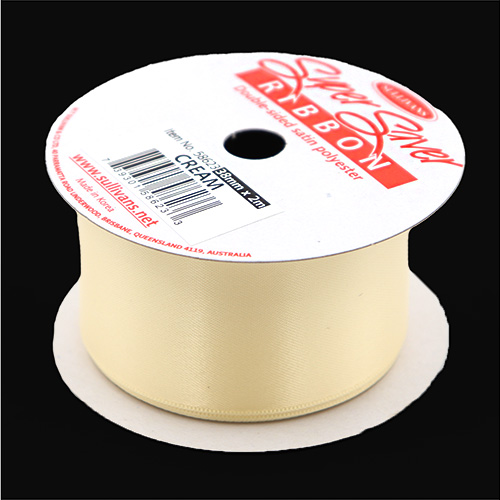 58623 Double Sided Ribbon 38mmx2m Cream