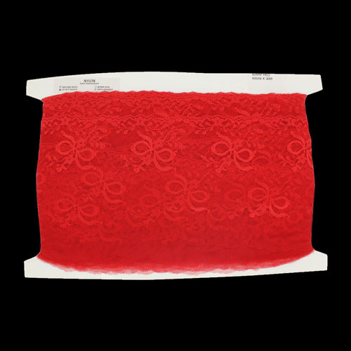 60049 Lace Nylon 80mm Red