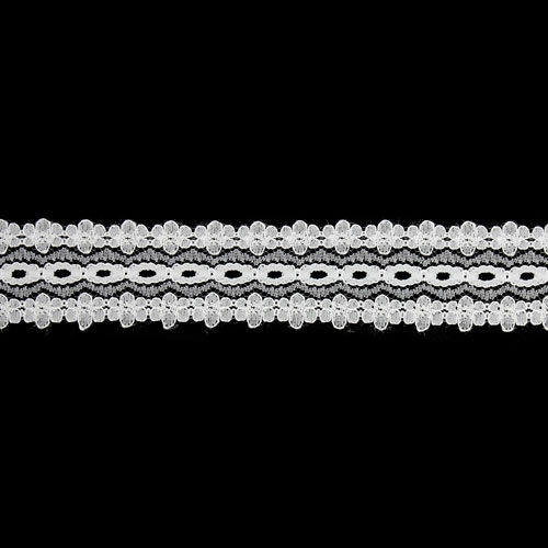 60245 Lace Eyelet 30mm White