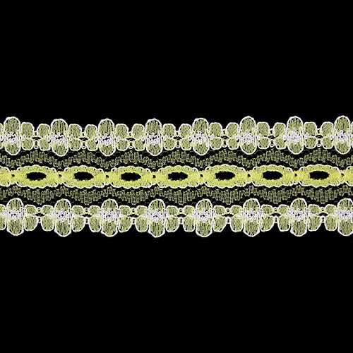 60252 Sullivans 30mm Eyelet Lace - 200m - Lemon