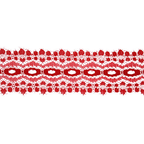 60262 Sullivans 30mm Eyelet Lace - 200m - Red