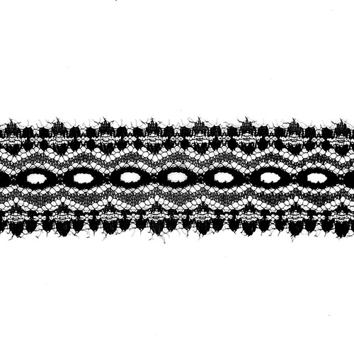 60264 Sullivans 30mm Eyelet Lace - 200m - Black