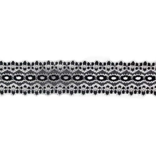 60265 Lace Eyelet 30mm Black