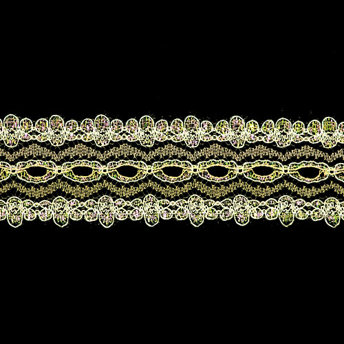 60762 Sullivans 30mm Eyelet Lace - 200m - Opal Yellow