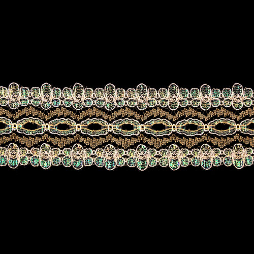 60764 Sullivans 30mm Eyelet Lace - 200m - Opal Peach