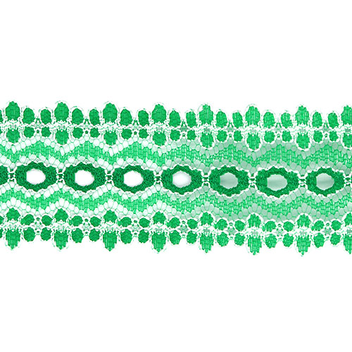 61185 Crafty Saver 35mm Eyelet Lace - 5m - Christmas Green