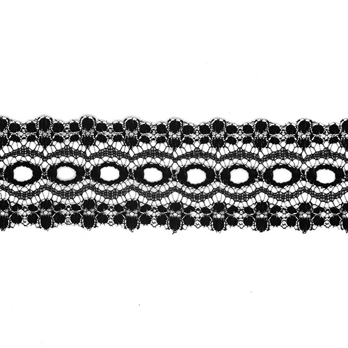 61187 Crafty Saver 35mm Eyelet Lace - 5m - Black