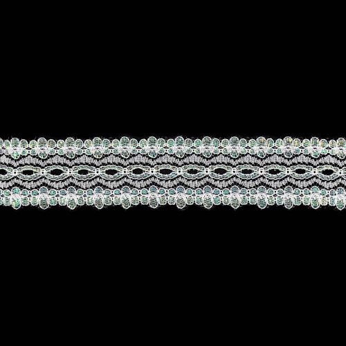 61216 Opal Lace Eyelet 35mm White