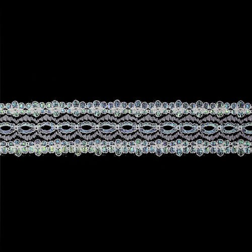 61218 Opal Lace Eyelet 35mm Blue