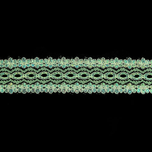 61221 Opal Lace Eyelet 35mm Green