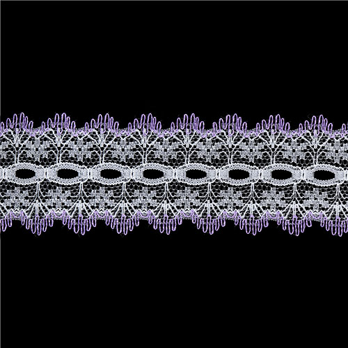 61488 Eyelet Picot Lace 2.5m Lilac