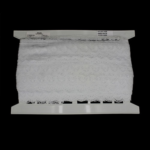 61508 Lace Nylon 40mm White