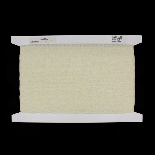 61518 Lace Nylon 32mm Cream