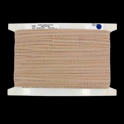 61523 Lace Nylon 20mm Cream