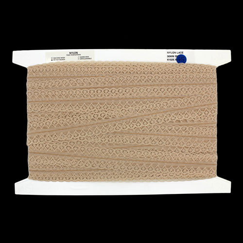 61525 Lace Nylon 30mm Beige