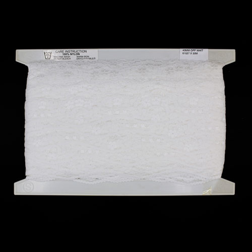 61527 Lace Nylon 45mm White