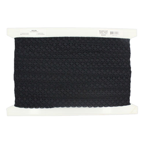 61530 Lace Nylon 18mm Black