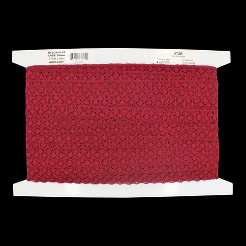61539 Lace Nylon 18mm Burgundy