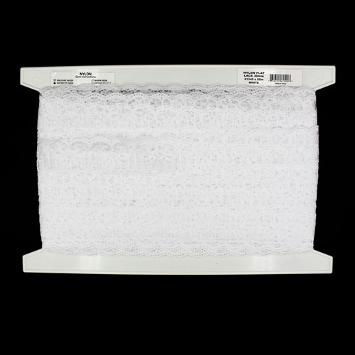 61540 Lace Nylon 30mm White